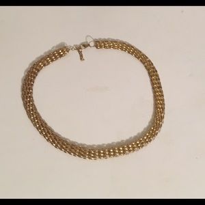 Vintage necklace gold tone